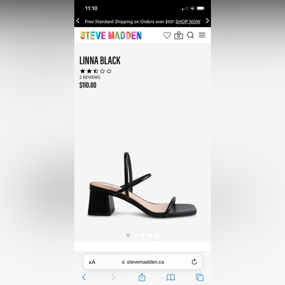 Steve Madden black sandals - Picture 1 of 5